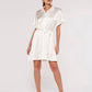 APRICOT - שמלת סאטן עם כפתורים בצבע לבן - MASHBIR//365 - 3