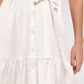 APRICOT - שמלת סאטן עם כפתורים בצבע לבן - MASHBIR//365 - 5