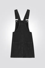 OKAIDI - שמלת סרפן ילדות מג'ינס בצבע שחור - MASHBIR//365