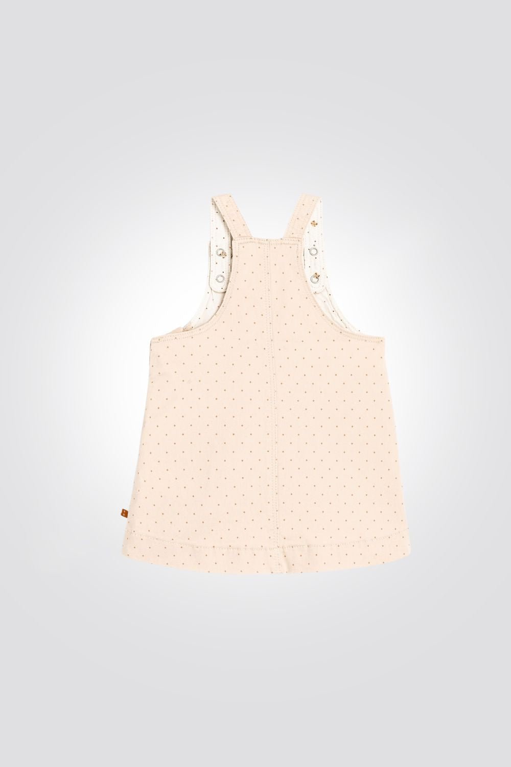 OBAIBI - שמלת סרפן לתינוקות בצבע בז הדפס נקודות - MASHBIR//365