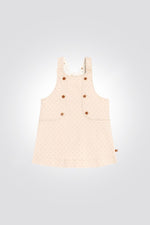 OBAIBI - שמלת סרפן לתינוקות בצבע בז הדפס נקודות - MASHBIR//365