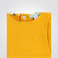 OBAIBI - שמלת תינוקות בשילוב פוטר צהוב חלק והדפס ציפורים צהובות על לבן - MASHBIR//365 - 3