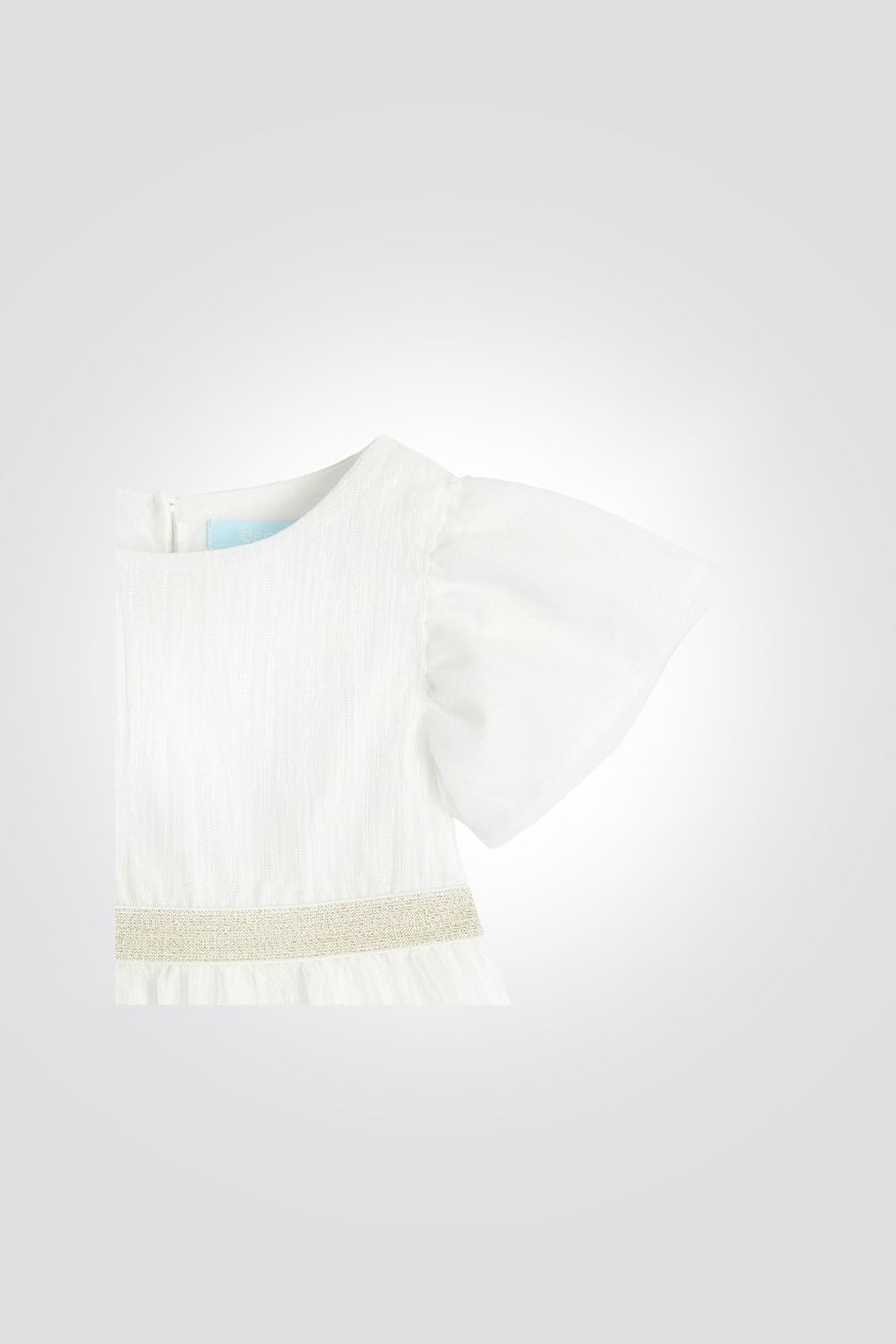 OBAIBI - שמלת תינוקות חגיגית שרווול קצר בלבן - MASHBIR//365