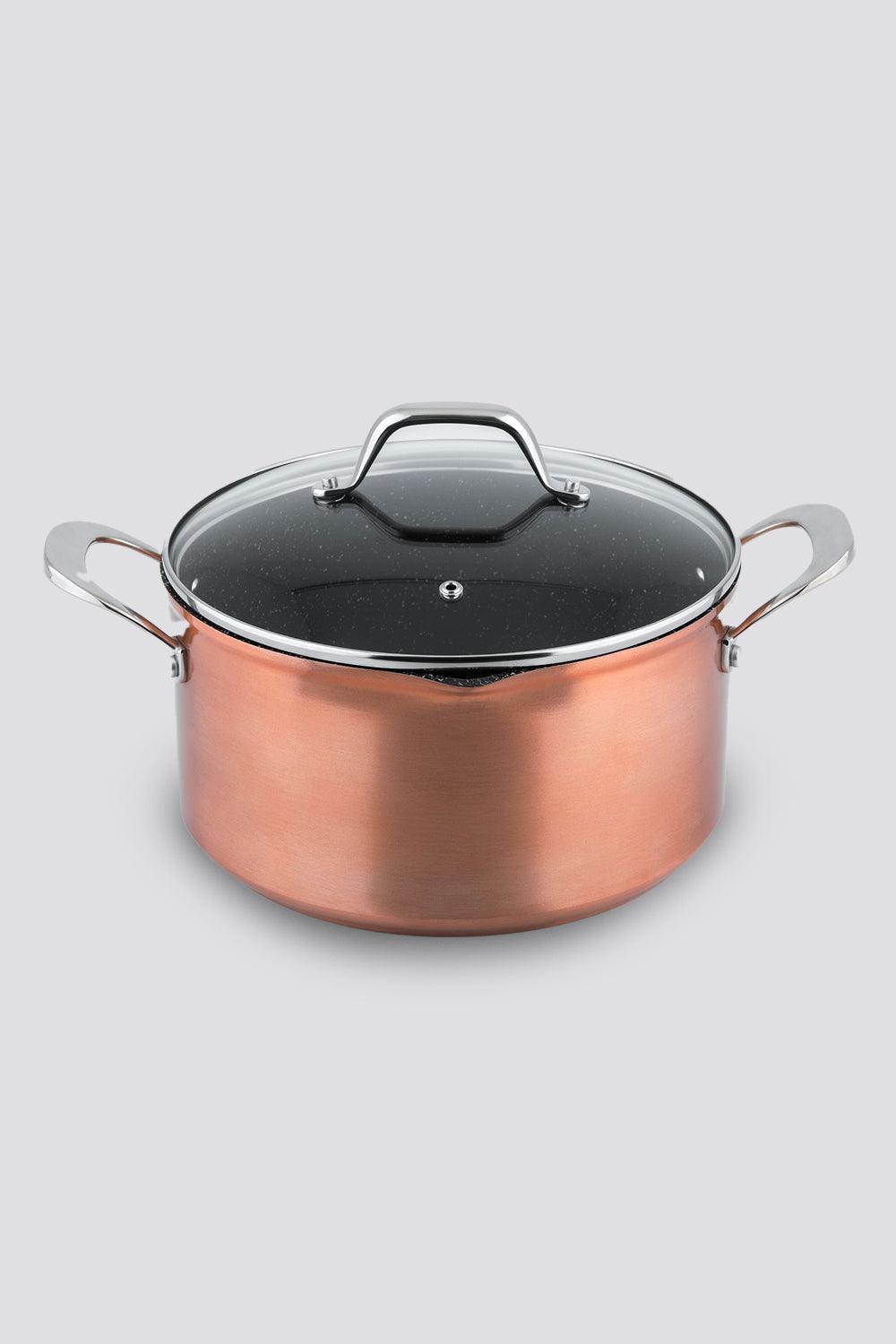 Laguiole - סיר 28 ס"מ עמוק אבן שיש דמוי נחושת - MASHBIR//365