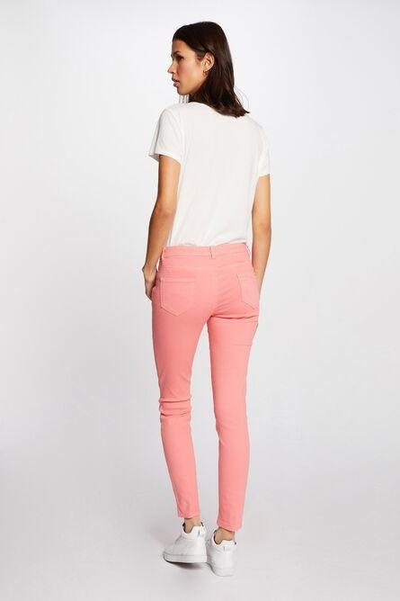 MORGAN - סקיני גזרה נמוכה צבע ורוד - MASHBIR//365