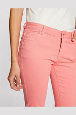 MORGAN - סקיני גזרה נמוכה צבע ורוד - MASHBIR//365