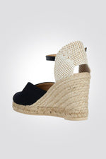 GEOX - סנדל פלטפורמה GELSA בצבע שחור - MASHBIR//365