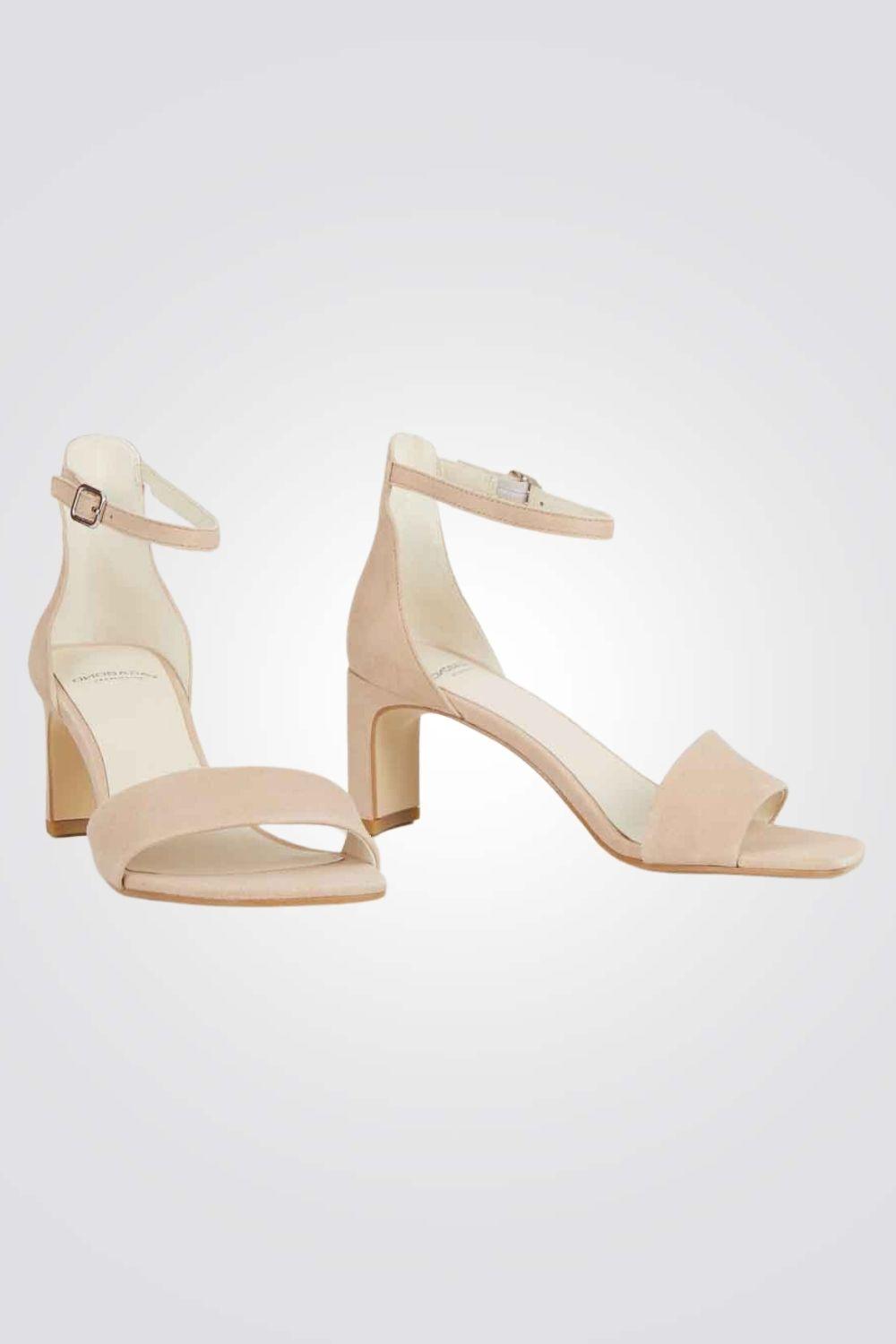 VAGABOND - סנדל עקב LUISA בצבע בז' - MASHBIR//365