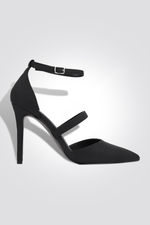 KENNETH COLE - סנדל עקב עם רצועת אבזם בצבע שחור 10 ס"מ - MASHBIR//365