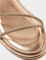 MORGAN - סנדל PLAGETTE BRIDE STRASS בצבע זהב - MASHBIR//365