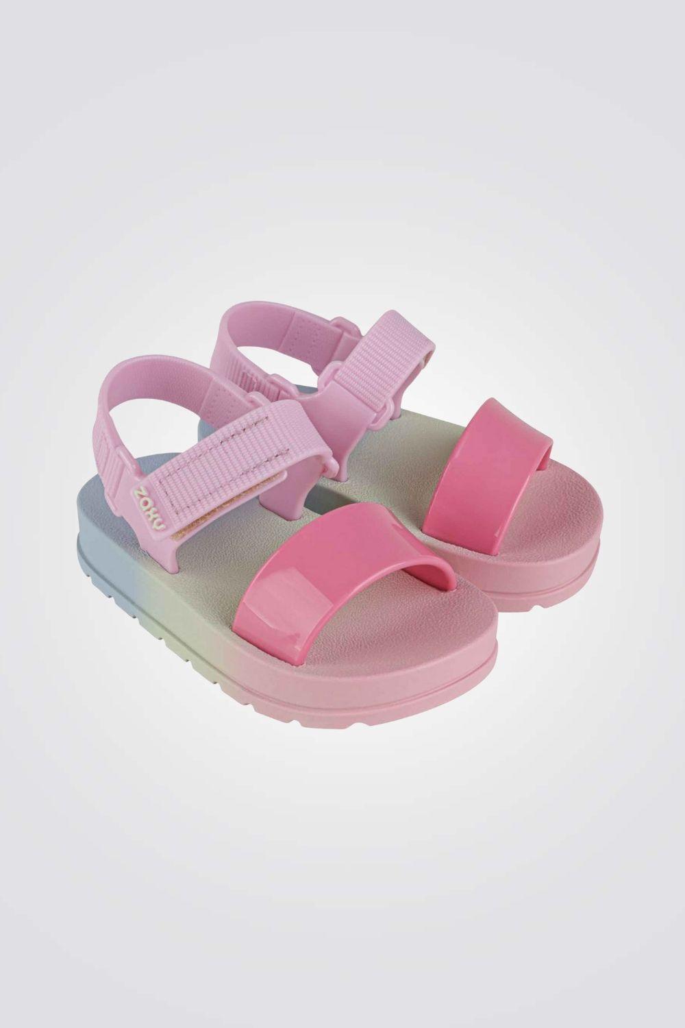 ZAXY - סנדלים לילדות MODERNINHA בגווני ורוד וסגול - MASHBIR//365