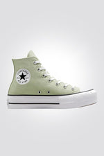 CONVERSE - סניקרס פלטפורמה קנבס גבוהות לנשים CHUCK TAYLOR ALL STAR HIGH LIFT בצבע מנטה - MASHBIR//365
