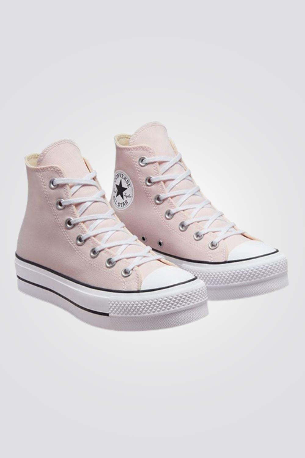 CONVERSE - סניקרס פלטפורמה קנבס גבוהות לנשים CHUCK TAYLOR ALL STAR HIGH LIFT בצבע ורוד - MASHBIR//365