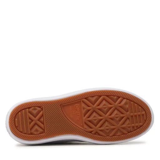 CONVERSE - סניקרס פלטפורמה קנבס גבוהות לנשים CHUCK TAYLOR ALL STAR MOVE בצבע בז' - MASHBIR//365