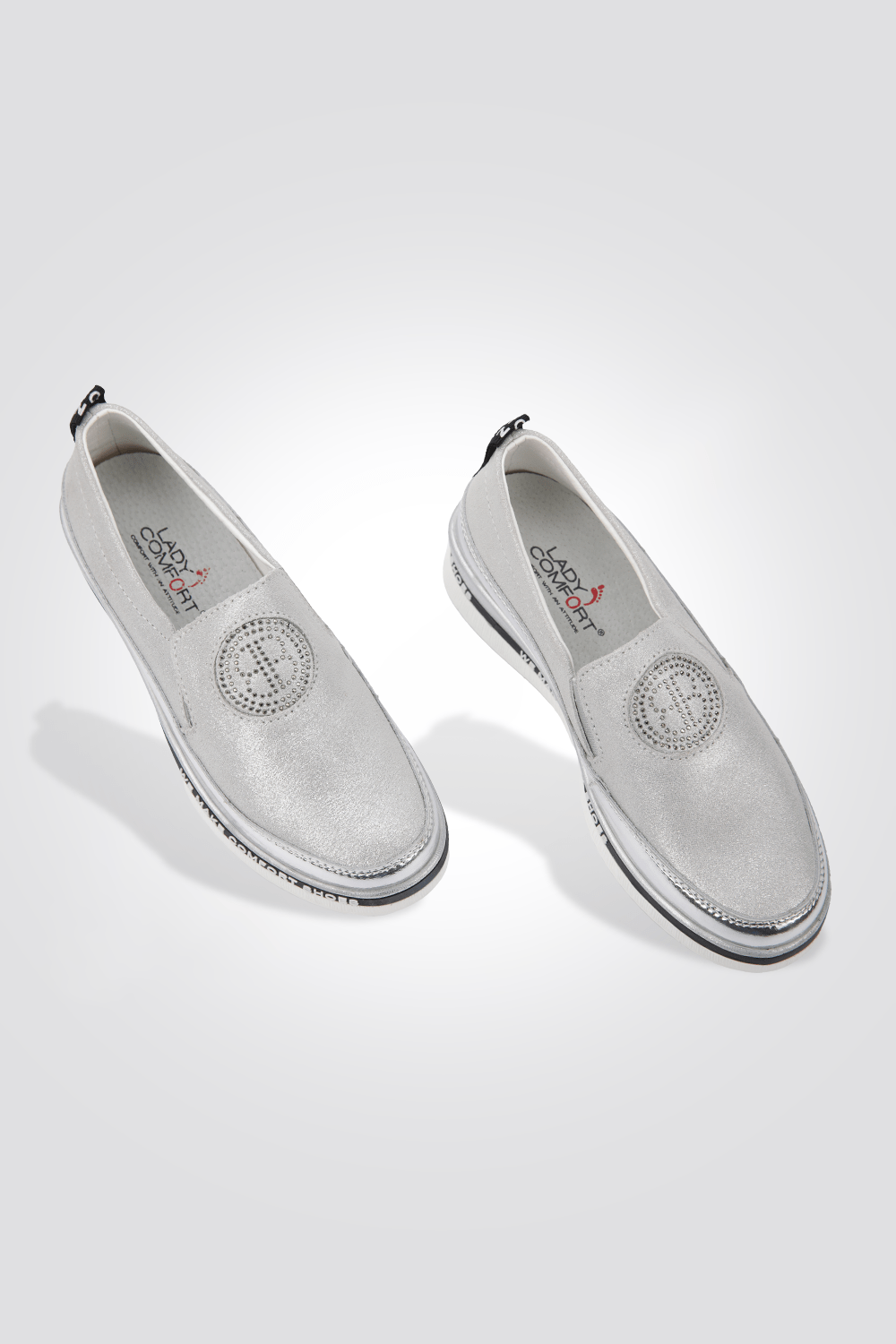 LADY COMFORT - סניקרס פלטפורמה לנשים בצבע כסף - MASHBIR//365