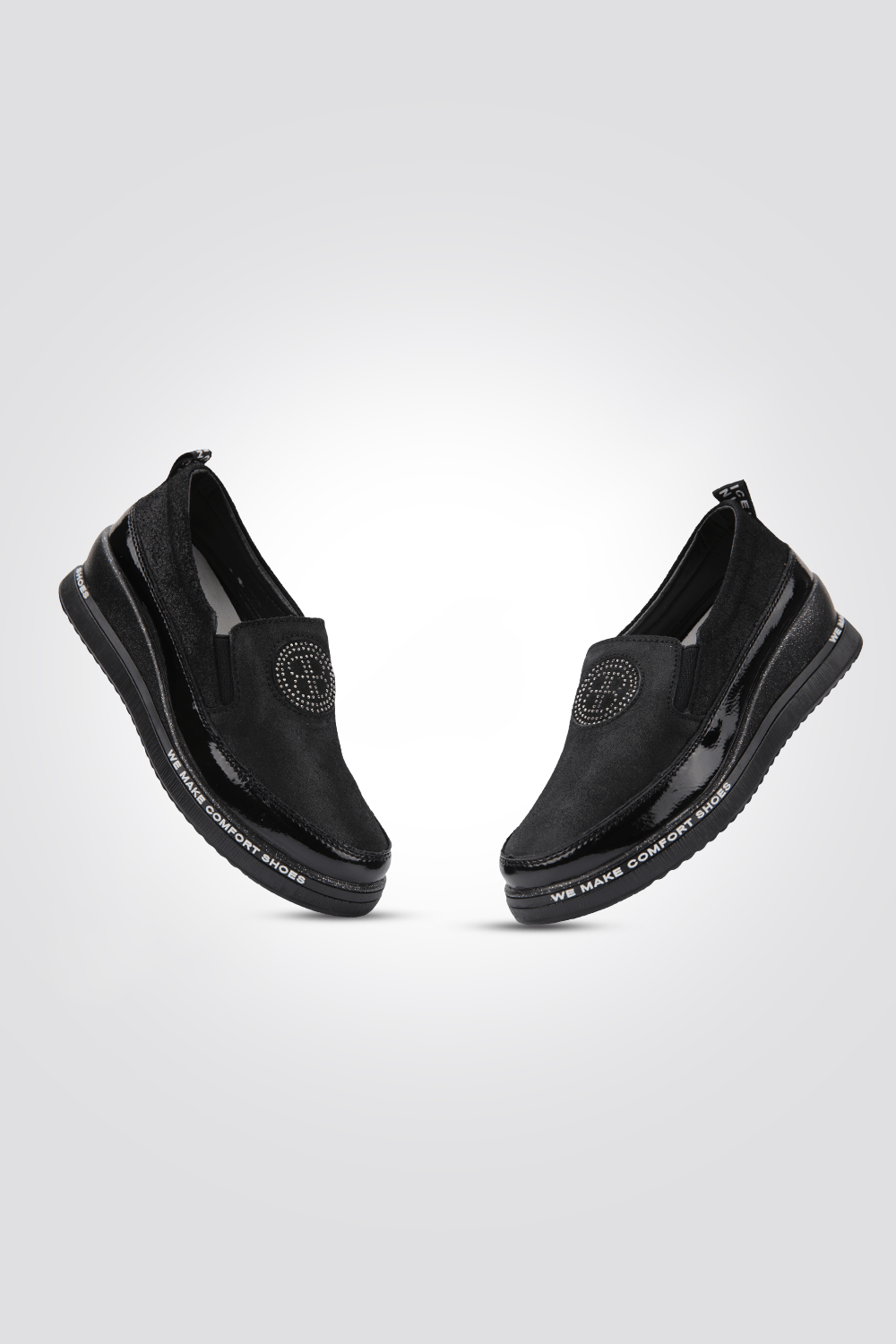 LADY COMFORT - סניקרס פלטפורמה לנשים בצבע שחור - MASHBIR//365