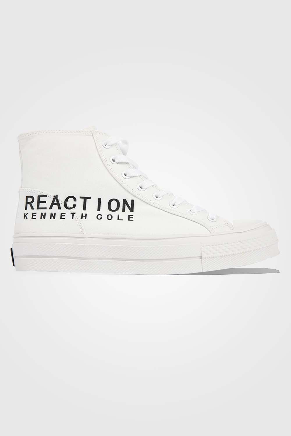 KENNETH COLE - סניקרס קנבס גבוה בצבע לבן - MASHBIR//365