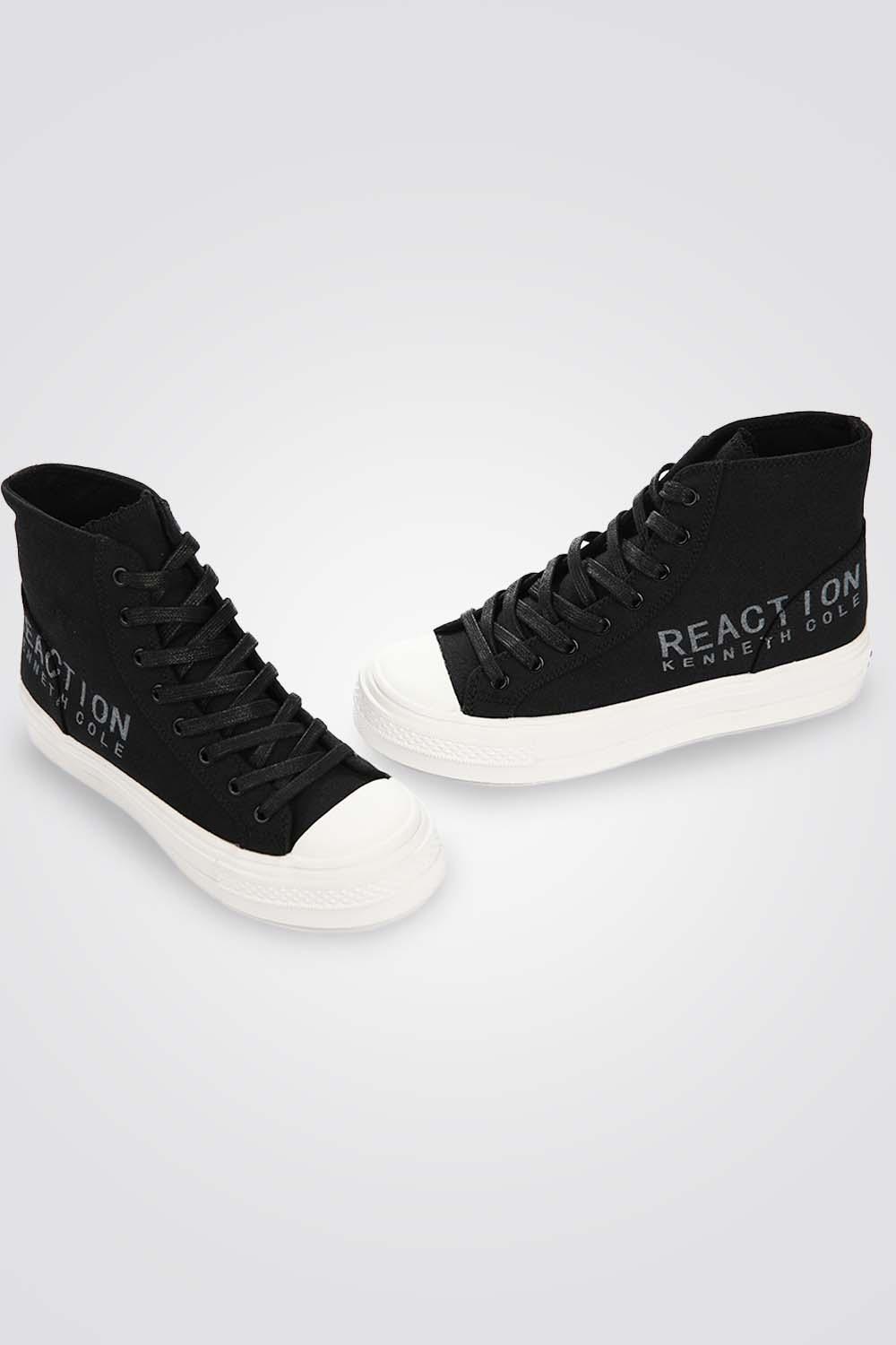 KENNETH COLE - סניקרס קנבס גבוה בצבע שחור - MASHBIR//365