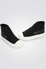 KENNETH COLE - סניקרס קנבס גבוה בצבע שחור - MASHBIR//365