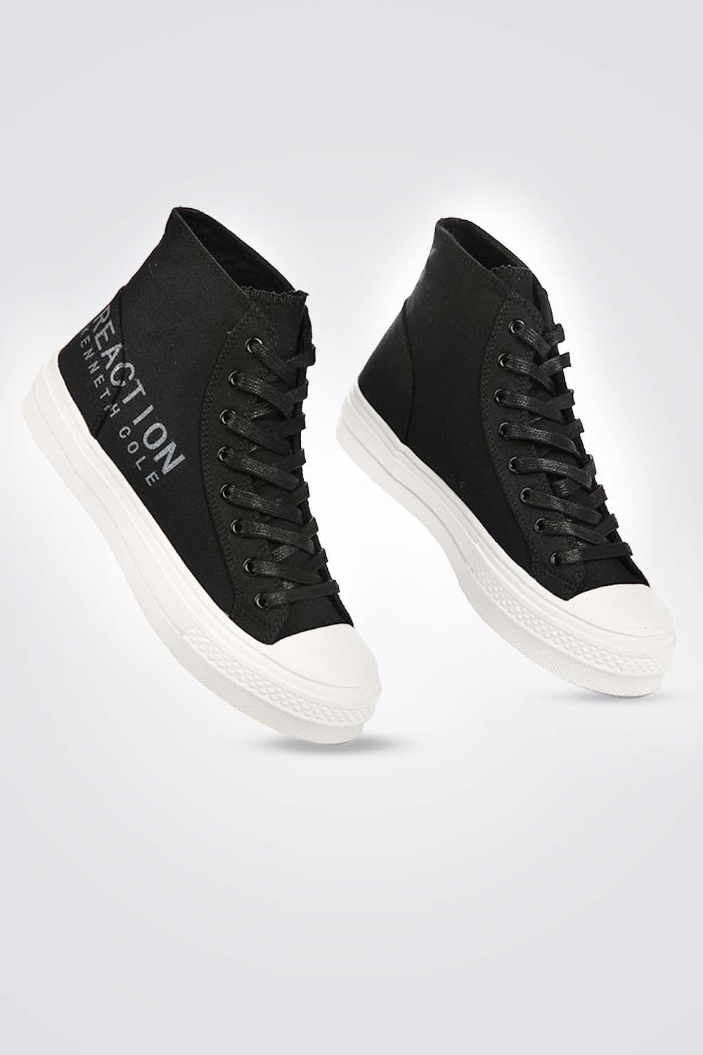 KENNETH COLE - סניקרס קנבס גבוה בצבע שחור - MASHBIR//365