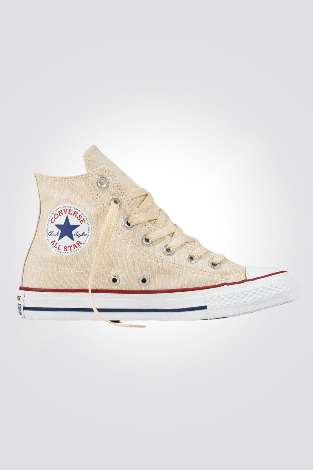 CONVERSE - סניקרס קנבס גבוהות CHUCK TAYLOR ALL STAR HIGH בצבע בז' - MASHBIR//365