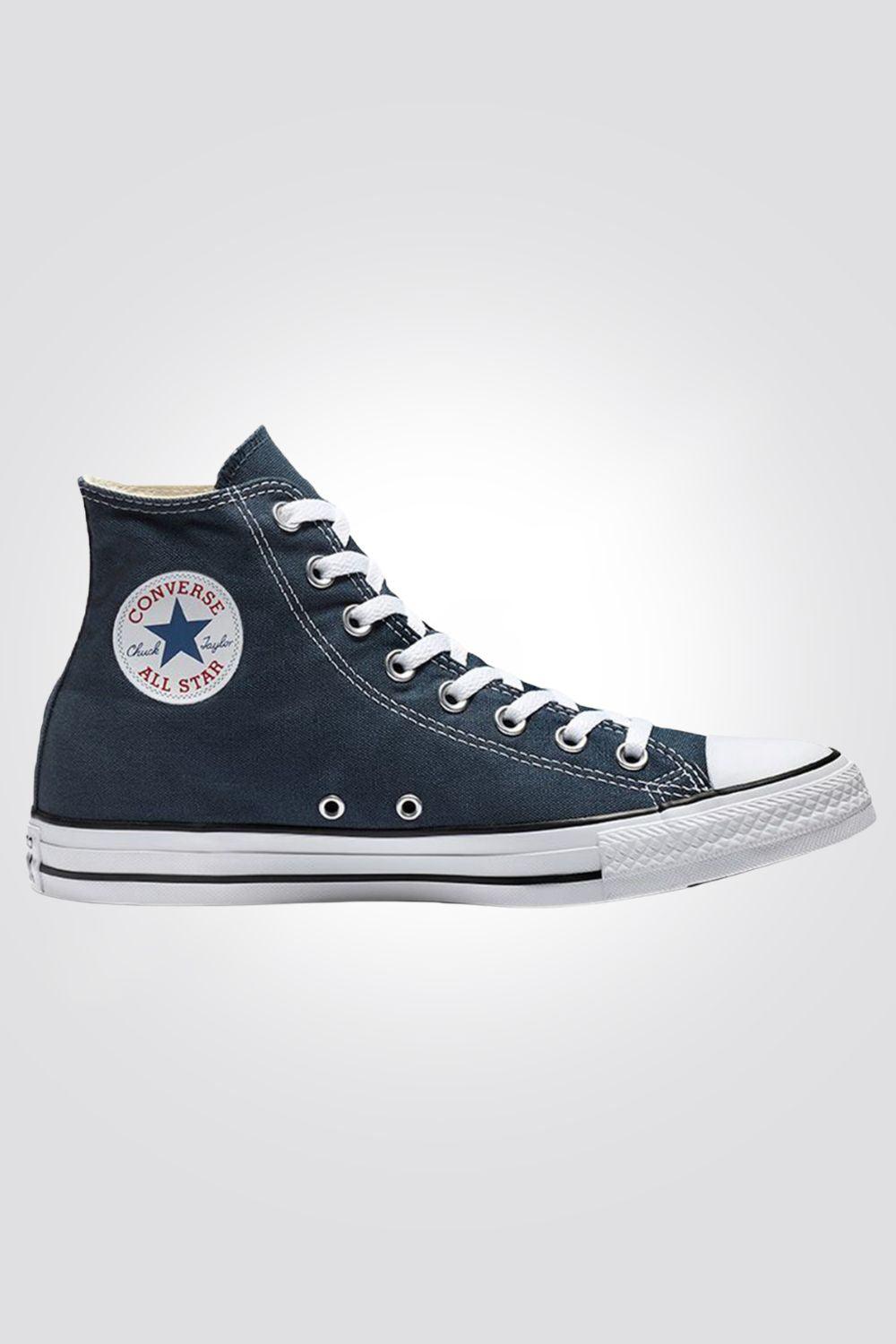 CONVERSE - סניקרס קנבס גבוהות לגברים CHUCK TAYLOR ALL STAR HIGH בצבע נייבי - MASHBIR//365