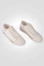 KENNETH COLE - סניקרס LEATHER AND CANVAS בצבע לבן - MASHBIR//365