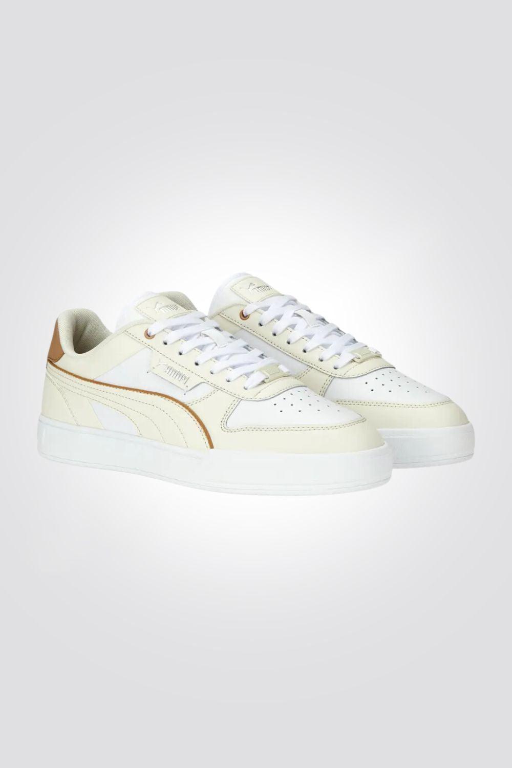 PUMA - סניקרס לגבר Caven Dime בצבע לבן ובז' - MASHBIR//365