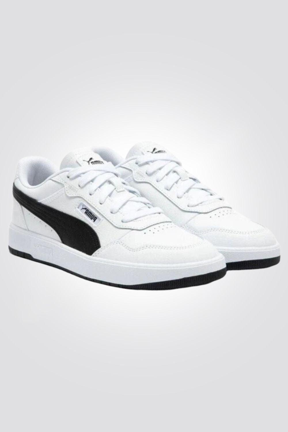 PUMA - סניקרס לגבר Court Ultra בצבע לבן ושחור - MASHBIR//365