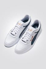 PUMA - סניקרס לגבר Court Ultra בצבע לבן וכחול - MASHBIR//365