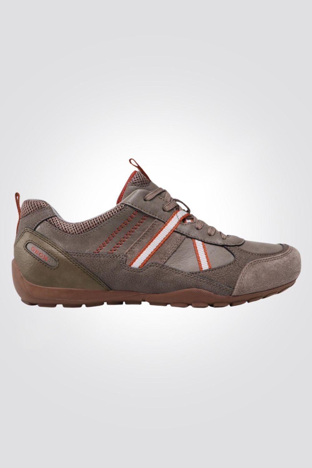 GEOX - סניקרס לגבר U Ravex A בצבע בז' אפרפר - MASHBIR//365