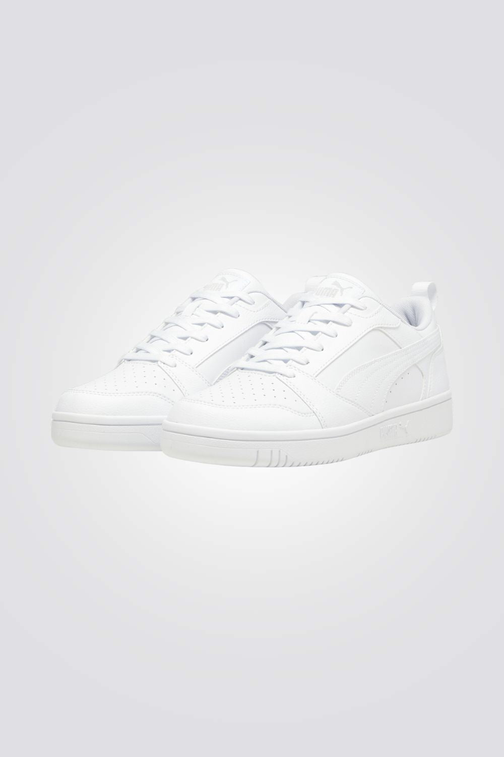 PUMA - סניקרס לגברים Rebound v6 Low בצבע אפור בהיר ולבן - MASHBIR//365