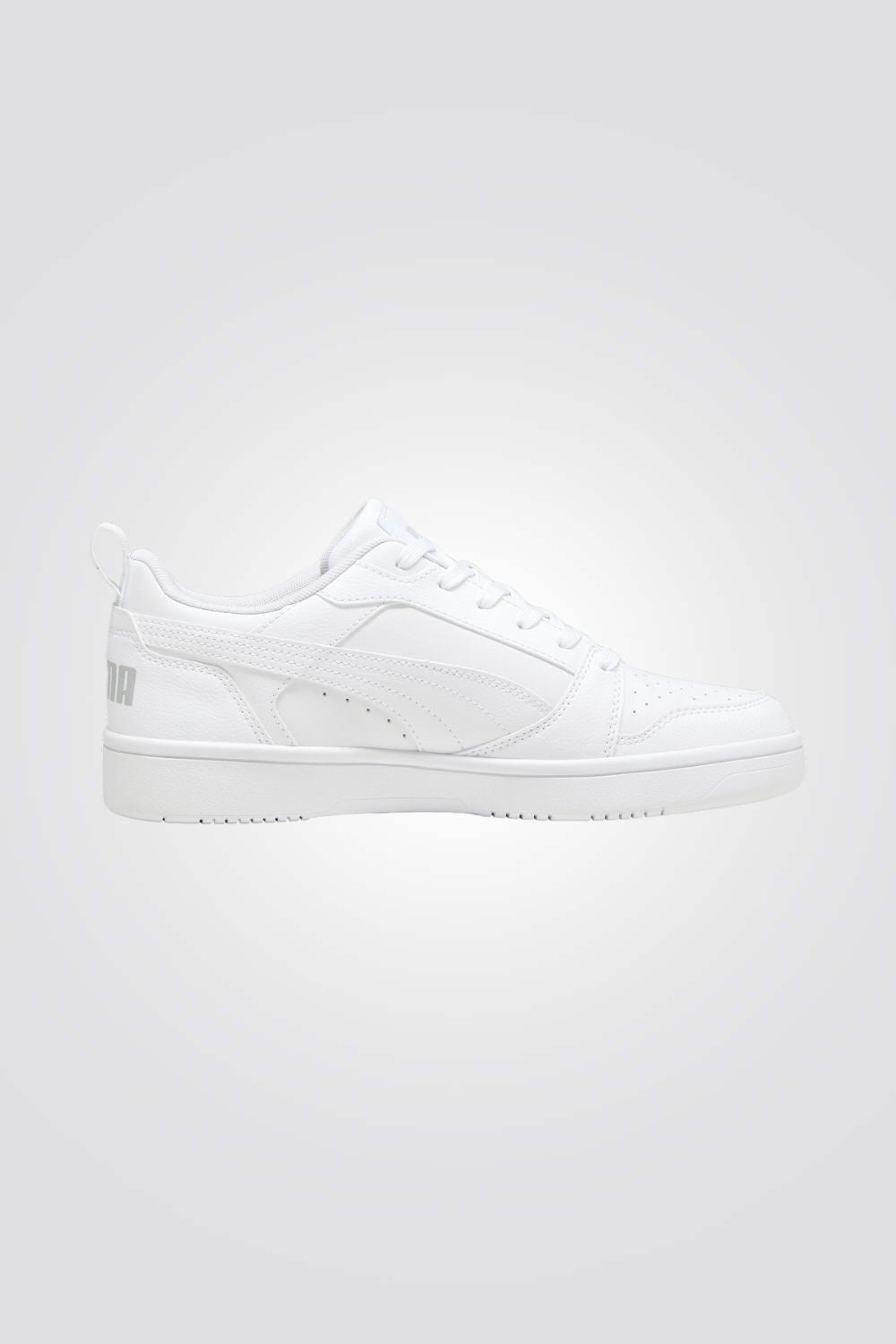 PUMA - סניקרס לגברים Rebound v6 Low בצבע אפור בהיר ולבן - MASHBIR//365