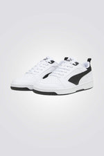 PUMA - סניקרס לגברים Rebound v6 Low בצבע לבן ושחור - MASHBIR//365