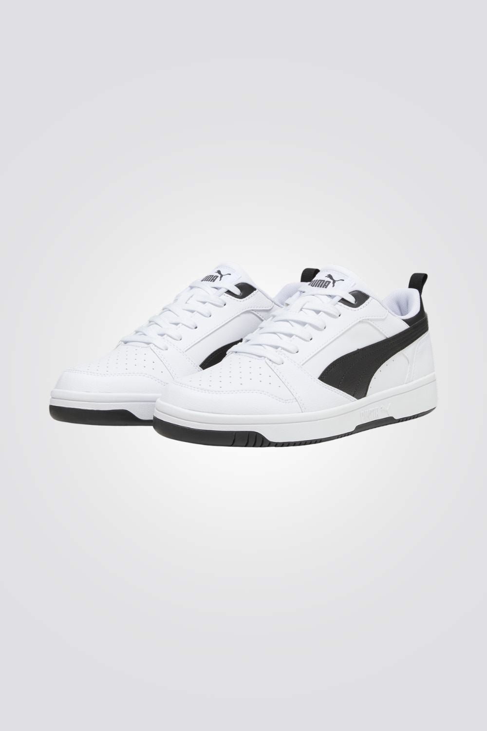 PUMA - סניקרס לגברים Rebound v6 Low בצבע לבן ושחור - MASHBIR//365