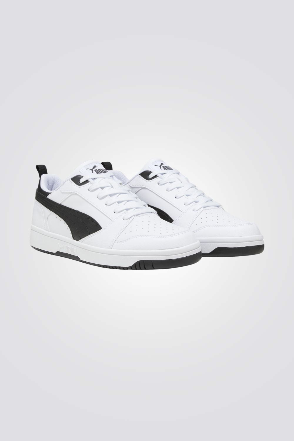 PUMA - סניקרס לגברים Rebound v6 Low בצבע לבן ושחור - MASHBIR//365