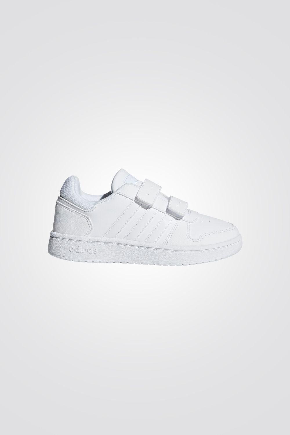 ADIDAS - סניקרס לילדים HOOPS 2.0 בצבע לבן - MASHBIR//365