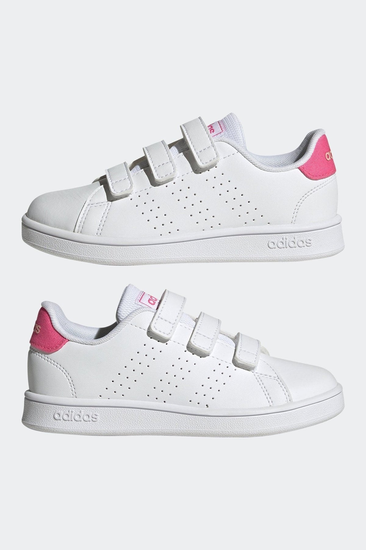 ADIDAS - סניקרס לנערות ADVANTAGE CF C בצבע לבן וורוד - MASHBIR//365