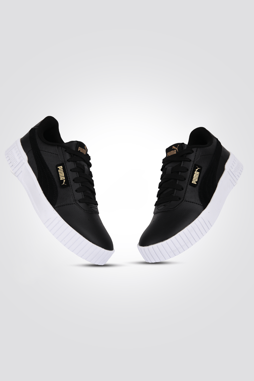 PUMA - סניקרס לנשים Carina 2.0 בצבע שחור זהב - MASHBIR//365