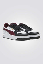 PUMA - סניקרס לנשים Carina Street בצבע לבן שחור ובורדו - MASHBIR//365