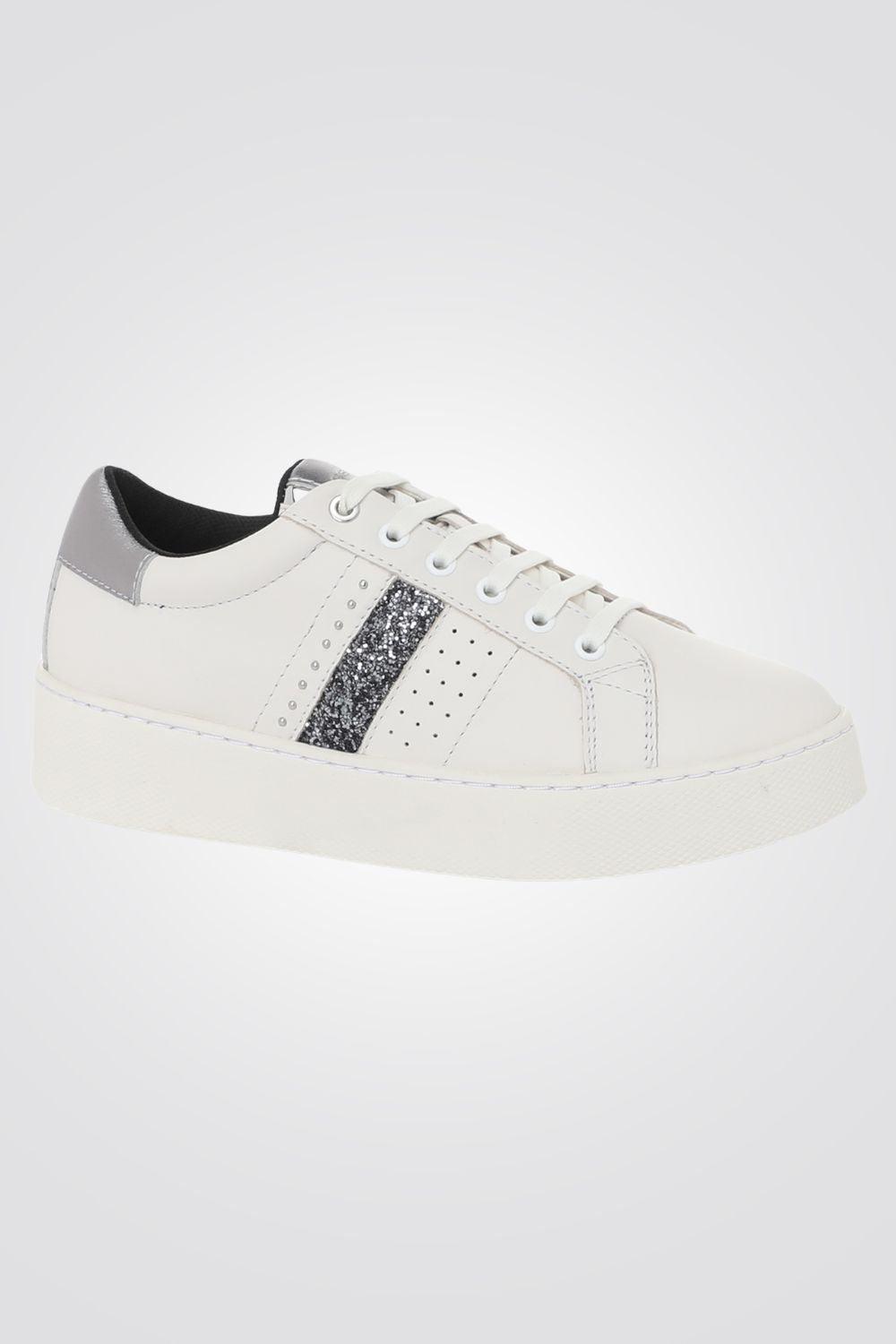 GEOX - סניקרס לנשים D16QXE בצבע אופוויט וכסף - MASHBIR//365