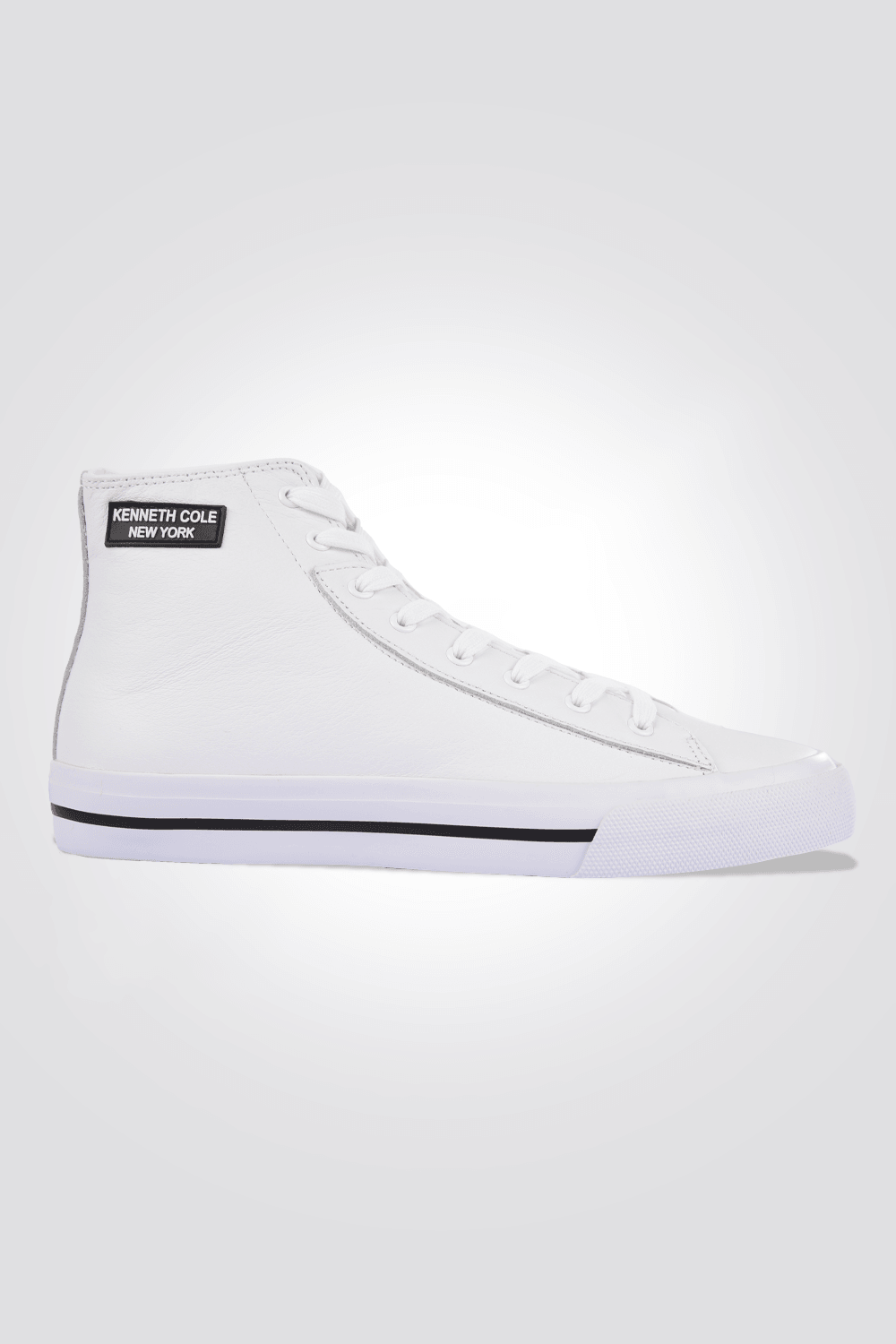 KENNETH COLE - סניקרס לנשים HIGH LEATHER בצבע לבן - MASHBIR//365