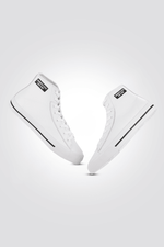 KENNETH COLE - סניקרס לנשים HIGH LEATHER בצבע לבן - MASHBIR//365