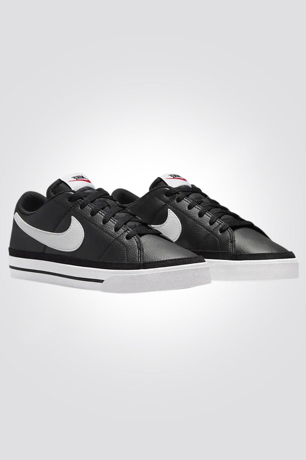 NIKE - סניקרס לנשים Nike Court Legacy Next Nature בצבע שחור ולבן - MASHBIR//365