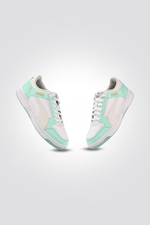 PUMA - סניקרס לנשים Rebound Joy Low בצבע לבן וטורקיז - MASHBIR//365