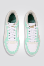 PUMA - סניקרס לנשים Rebound Joy Low בצבע לבן וטורקיז - MASHBIR//365