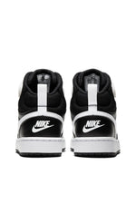 NIKE - סניקרס לנוער Court Borough Mid 2 בצבע שחור ולבן - MASHBIR//365