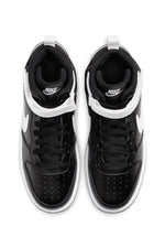 NIKE - סניקרס לנוער Court Borough Mid 2 בצבע שחור ולבן - MASHBIR//365