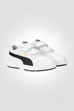 PUMA - סניקרס לנוער Evolve Court V בצבע לבן ושחור - MASHBIR//365