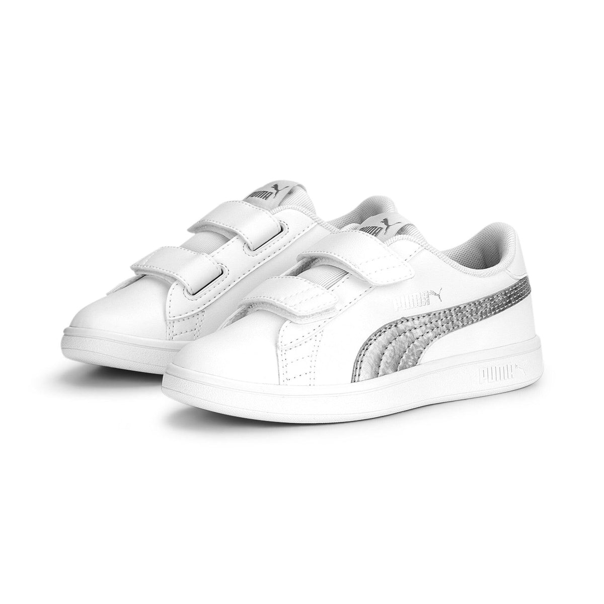 PUMA - סניקרס לנוער SMASH V2 בצבע לבן - MASHBIR//365